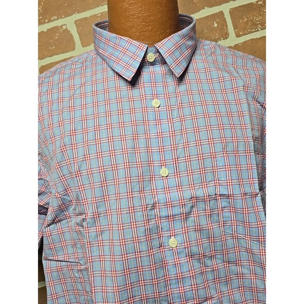 UNTUCKit Men's Shirt XXL Regular-Fit Short Sleeve Button-Up Stretch Casual Shirt